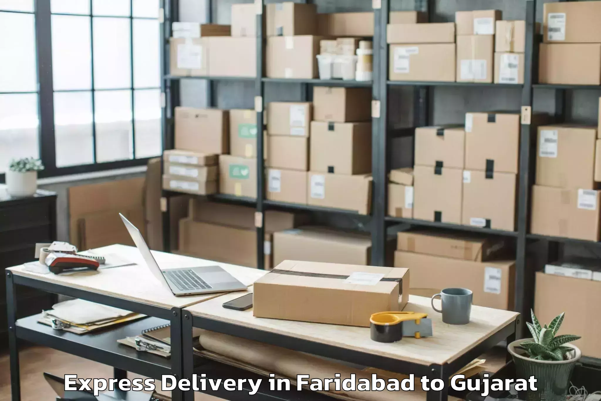 Book Faridabad to Dhari Express Delivery Online